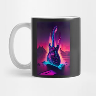 Cool Guitar Cyber Future Style Mug